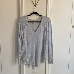 Free People (we the free) long sleeve waffle knit top